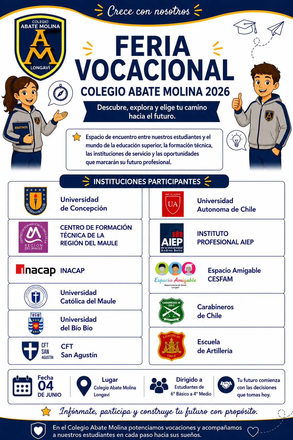Feria Vocacional Colegio Abate Molina 2026